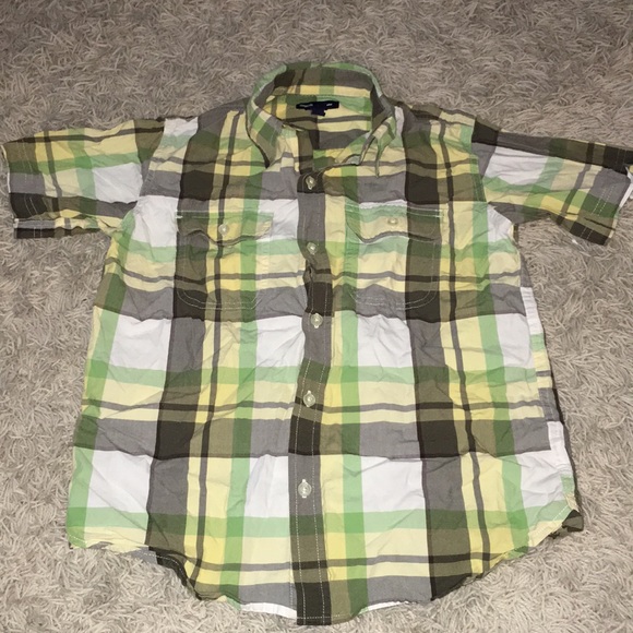 GapKids Button Down Short Sleeve Shirt - Picture 1 of 3